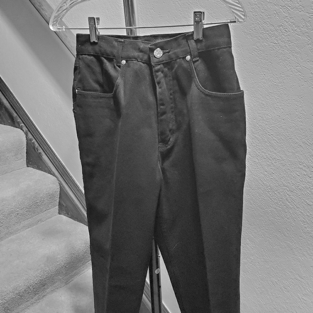 Vintage Lawman Western Black rivotted jeans